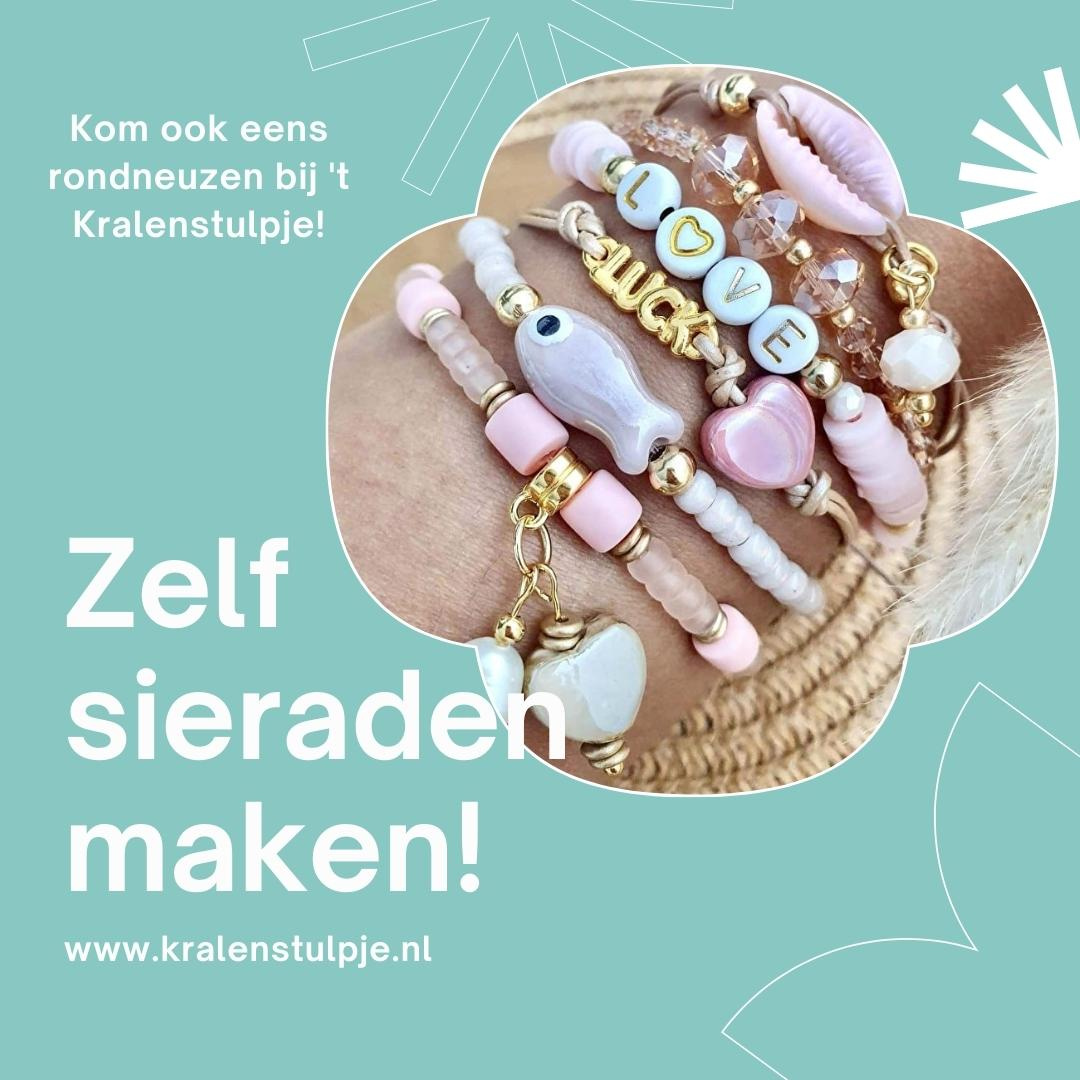 Bestel betaalbare kralen en sieradenonderdelen bij 't Kralenstulpje