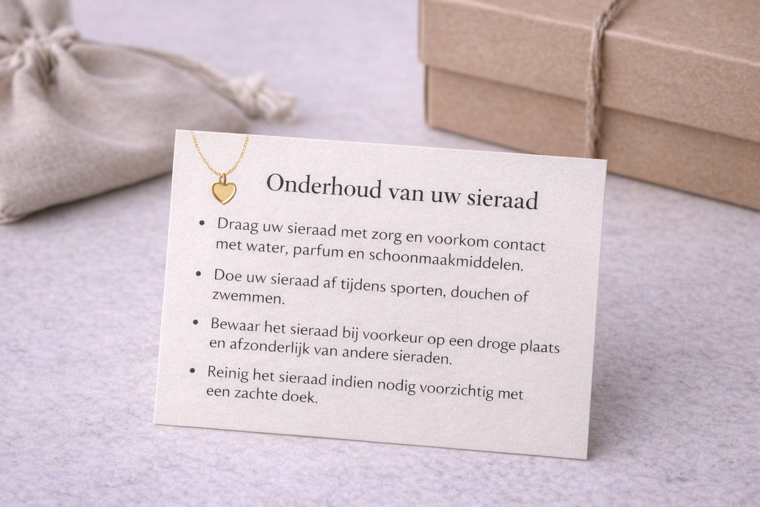 Het onderhouden van uw sieraden