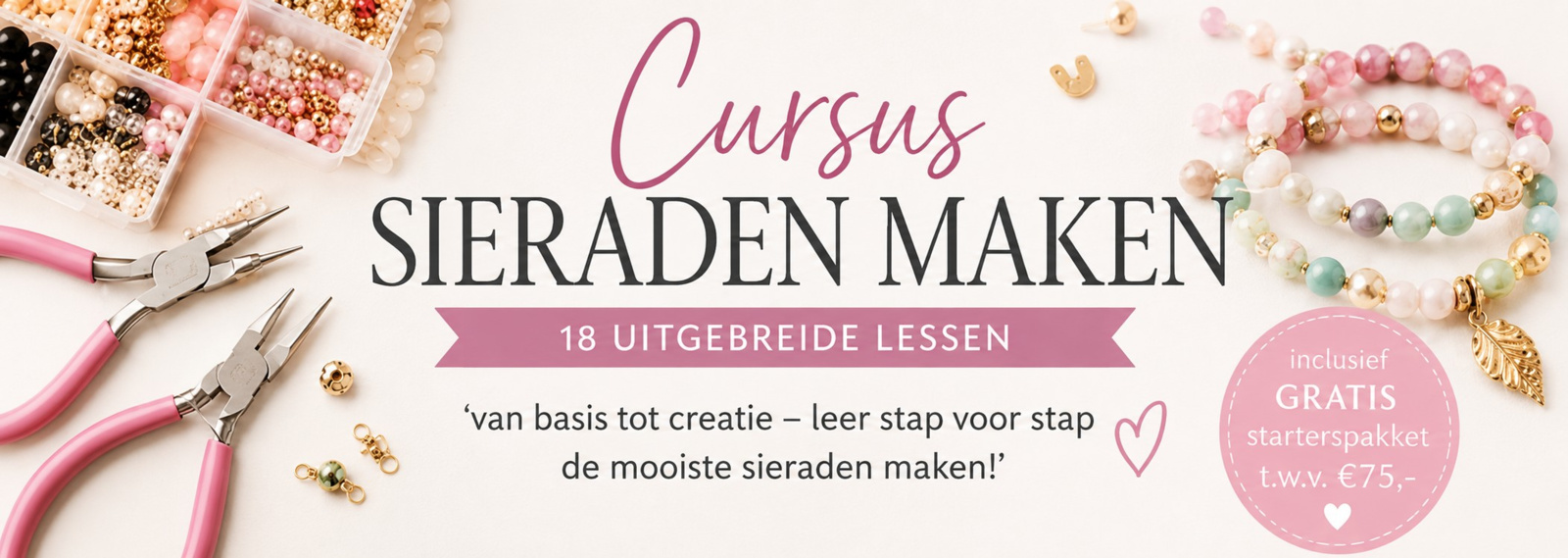 Aan de slag met de cursus sieraden maken bij de Nationale Handelsacademie