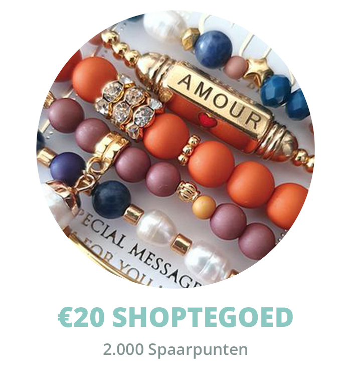 20 euro shoptegoed. Spaarprogramma van 't Kralenstulpje: sparen met kralen kopen!