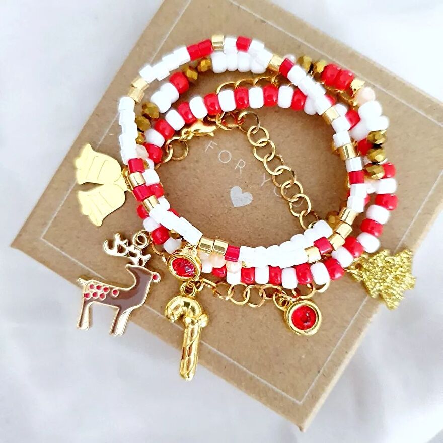 Kerst sieraden maken met kralen