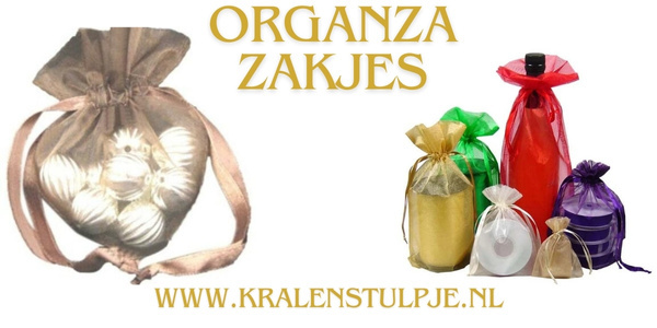 Organza zakjes hartvorm