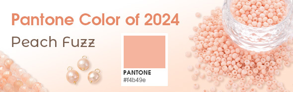 Maak zelf Sieraden in de Kleur Peach Fuzz: Pantone's Kleur van het Jaar 2024