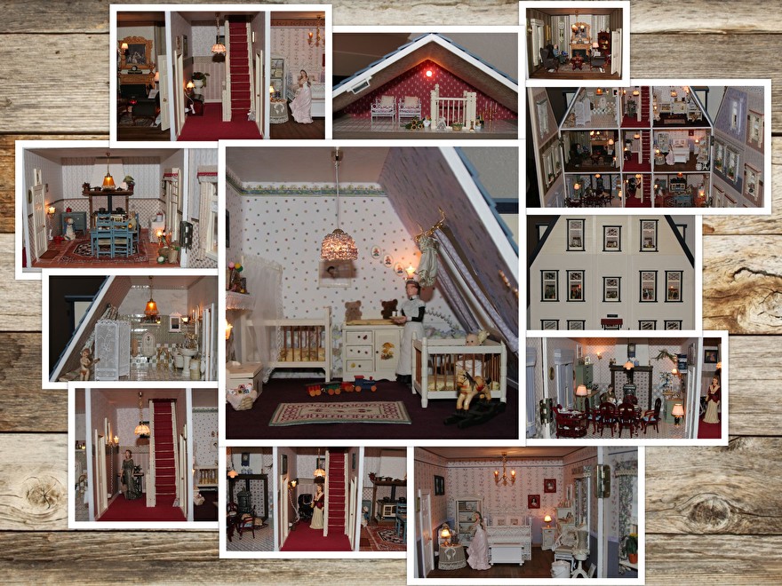 Schitterend poppenhuis met kralen