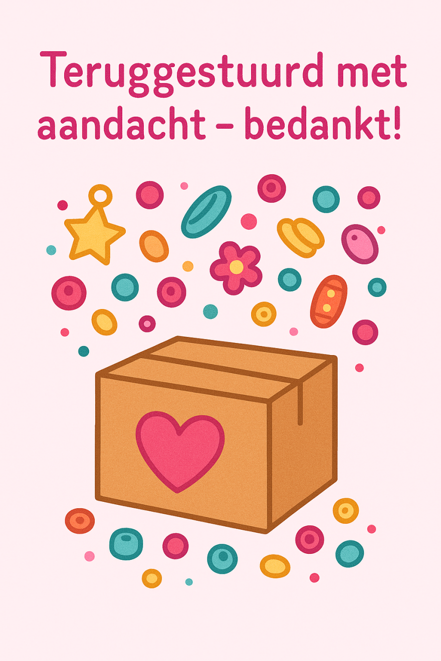 Terug gestuurd met aandacht, dankuwel!