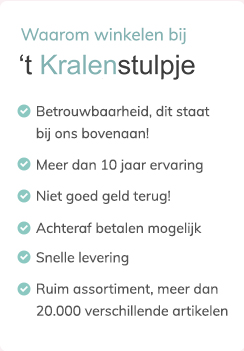 Waarom winkelen bij 't Kralenstulpje? Waarom winkelen bij 't Kralenstulpje?