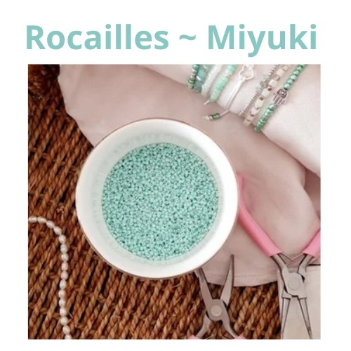 Rocailles waaronder Miyuki kralen