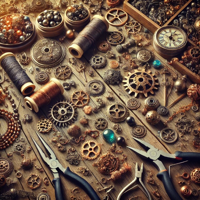 Steampunk kralen en sieraden onderdelen voor unieke sieraden in vintage stijl