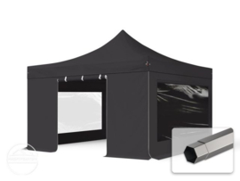 Partytent 4 x 4 meter zwart