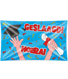 Geslaagd man Hoera 4 meter