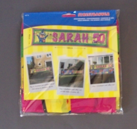 Straat banner Sarah