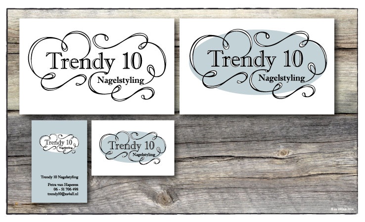 Trendy 10 visitekaartjes