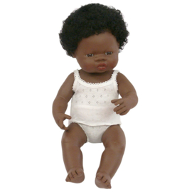 Miniland Babypop Afrikaans - meisje (38 cm)