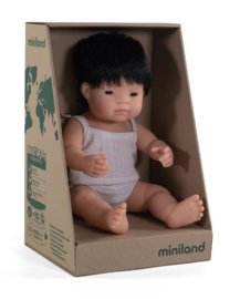 Miniland Babypop Aziatisch - jongen (38 cm)