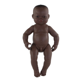 Miniland Babypop Afrikaans - jongen  (40 cm)