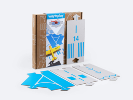 Waytoplay Runway - ready for take-off - cardboard set blauw