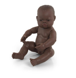 Miniland Babypop Afrikaans - jongen  (40 cm)