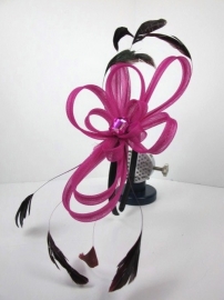 Fuchsia Haarband Fascinator