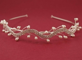 Strass en Parel Diadeem of Tiara