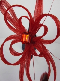 Rode Fascinator Haarband