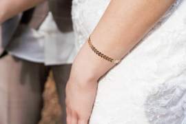 Armbandje met Gouden Blaadjes