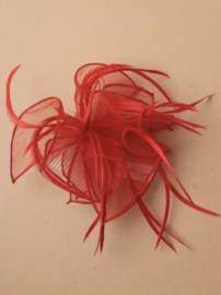 Volle Fascinator Rood