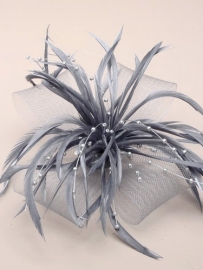 Decoratieve Fascinator Grijs