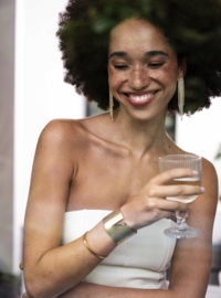 Lange Party Oorstekers met Strass