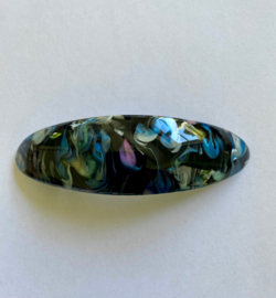 Haarspeld Swirls Ovaal Blauw
