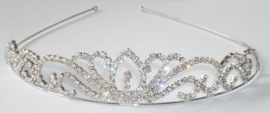 Rhodium Swirls Tiara