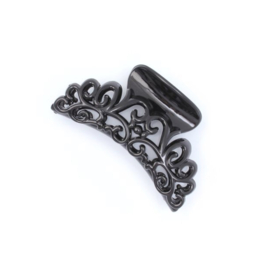 Filigree Haarklem Zwart