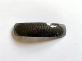 Haarspeld Grafisch Glitter Grijs-Zwart