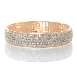 Goudkleurige Kristallen Bangle