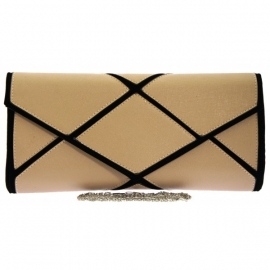 Decoratieve Clutch Zwart & Zand