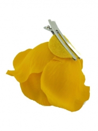 Gele Roos Haarclip