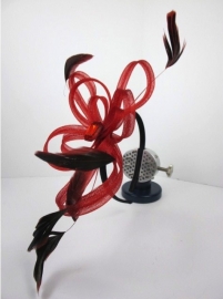 Rode Fascinator Haarband