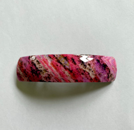 Marmer Haarspeld Fuchsia