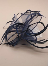 Volle Fascinator Donker Blauw