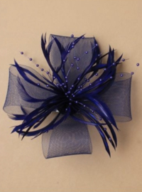 Decoratieve Fascinator Donker Blauw