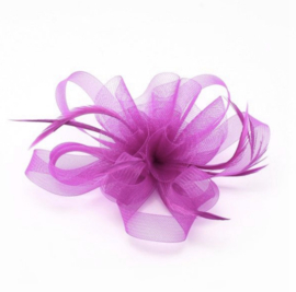 Paarse Fascinator