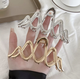 Haarklem Golvend Zilver