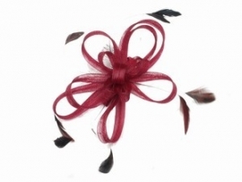 Bordeaux Rode Fascinator