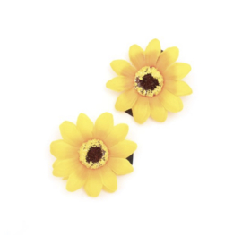 Zonnebloem Haarclipje 2st