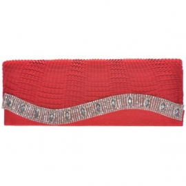 Gedecoreerde Clutch Rood