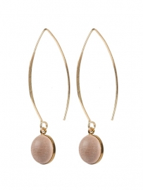 Oorbellen Elipse nude (goud)