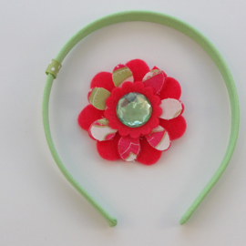 Haarband met Fuchsia Bloem