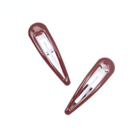 Klik-klak Speldjes Warm Bruin 7cm 2 stuks