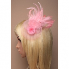 Licht Roze Fascinator