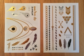 Metallic Tattoos 3 Goud & Zilver