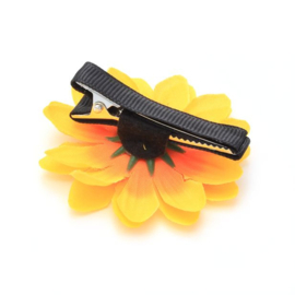 Zonnebloem Haarclipje 2st